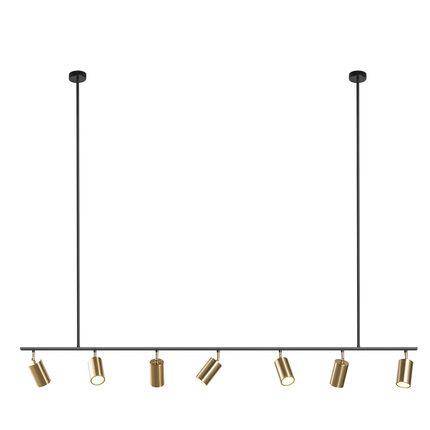LED design chandelier with Spotlights golden directional lights