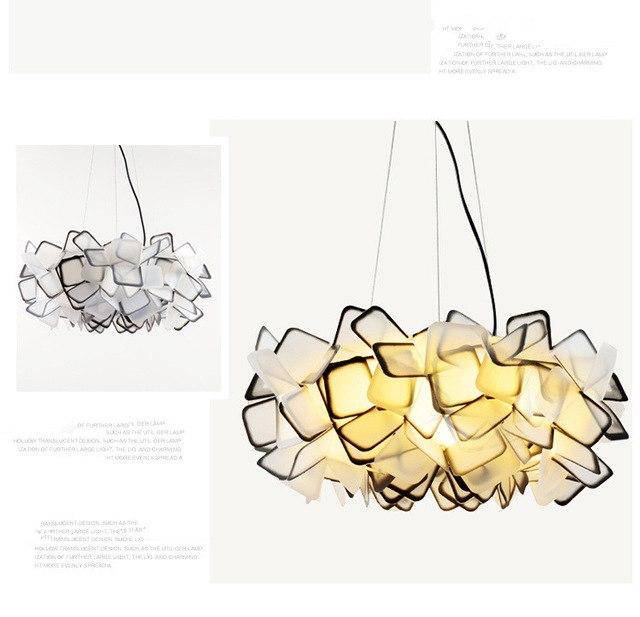 Suspension design de couleur en acrylique Clizia
