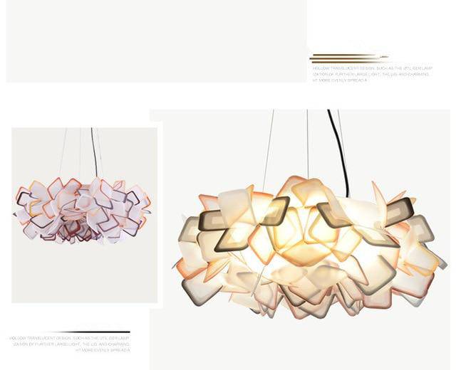 Lámpara de suspensión design Carta de colores acrílicos Clizia