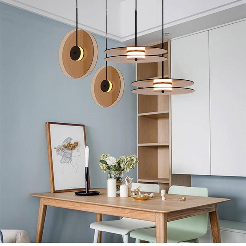 Design pendant light double disc Popular