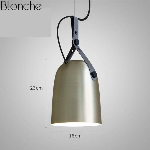 Metal LED pendant light Industrial style Belt