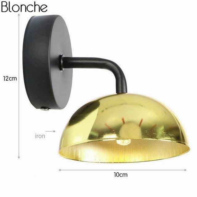 wall lamp LED with lampshade in metal