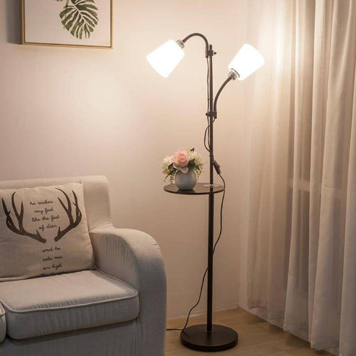 Floor lamp modern two-lamp adjustable
