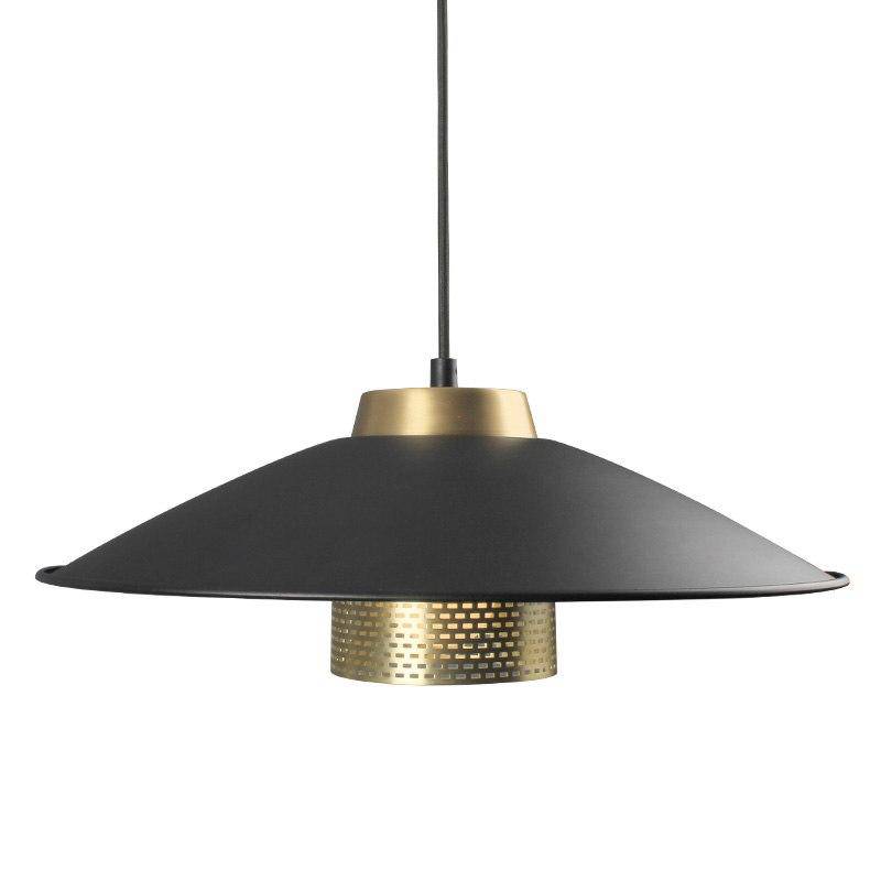 pendant light LED design in black and gold metal Bar