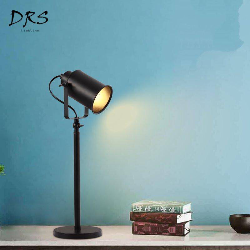 LED desk lamp Spotlight adjustable on black stand