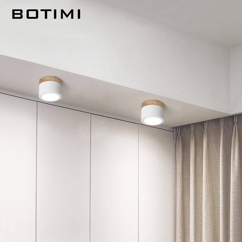 Spotlights Cylindrical LED with wooden base Botimi