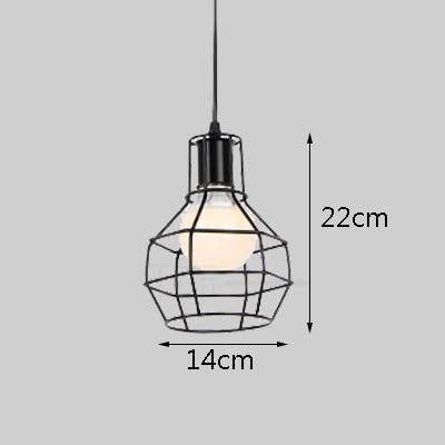 Lámpara de suspensión Jaula de LED de diferentes formas Industrial