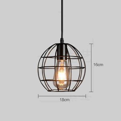 pendant light LED cage of different shapes Industrial