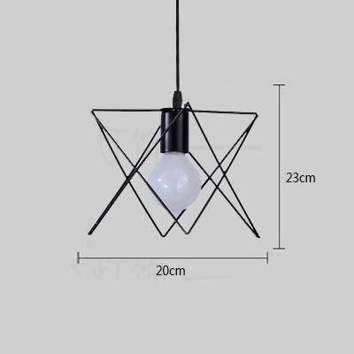 Lámpara de suspensión Jaula de LED de diferentes formas Industrial