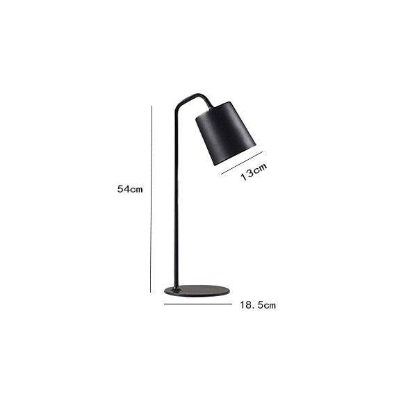 Modern LED desk lamp with lampshade in coloured metal Study
