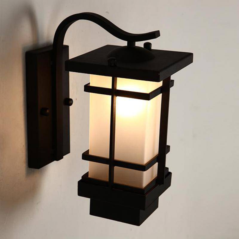 wall lamp Rustic black LED wall mounted Garden style