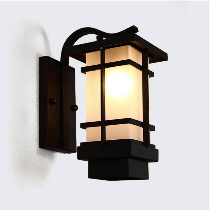 wall lamp Rustic black LED wall mounted Garden style