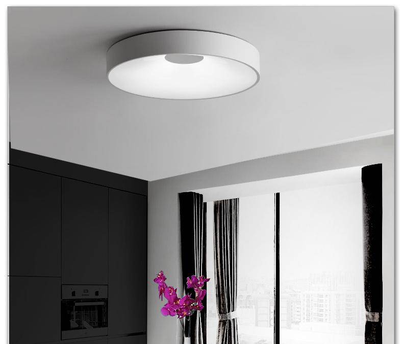 Lámpara de techo design LED redondo y hueco Cóncavo