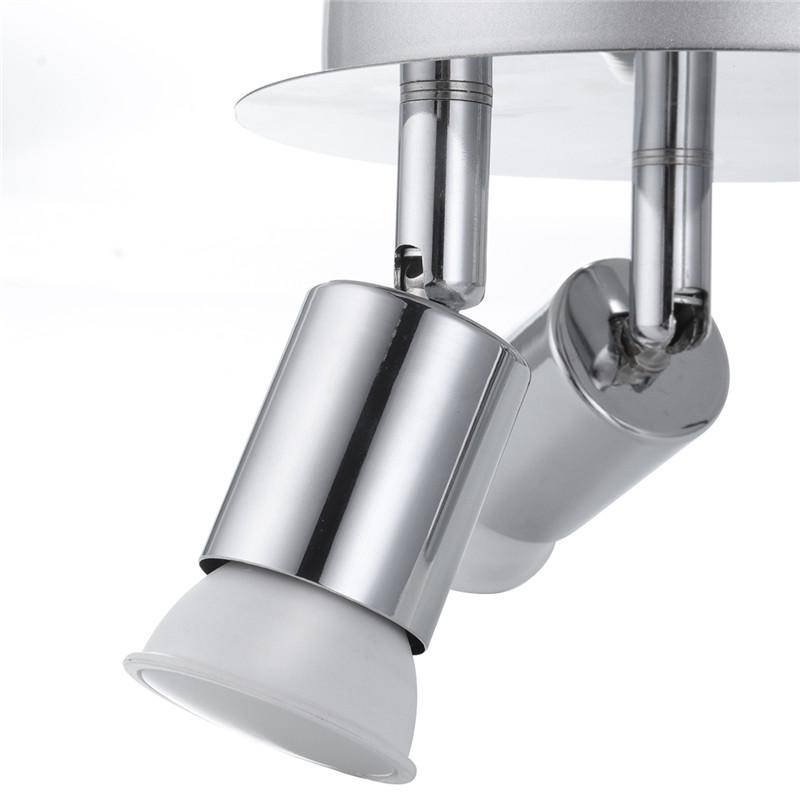 Ceiling light with 3 Spotlights chrome-plated modern