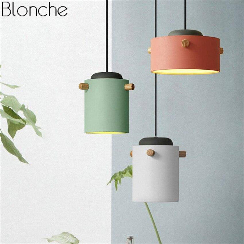 pendant light modern LED colorful macaroon style