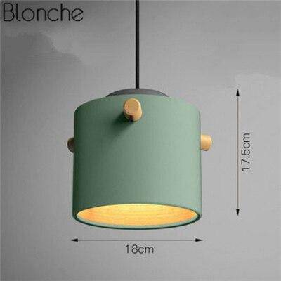 pendant light modern LED colorful macaroon style