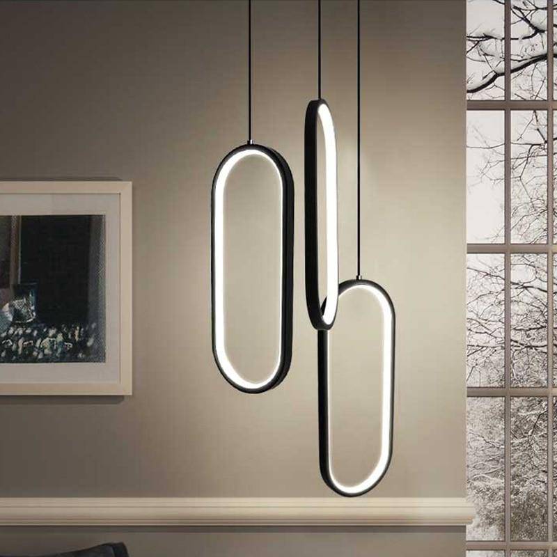 Lámpara de suspensión LEDs design ovalados
