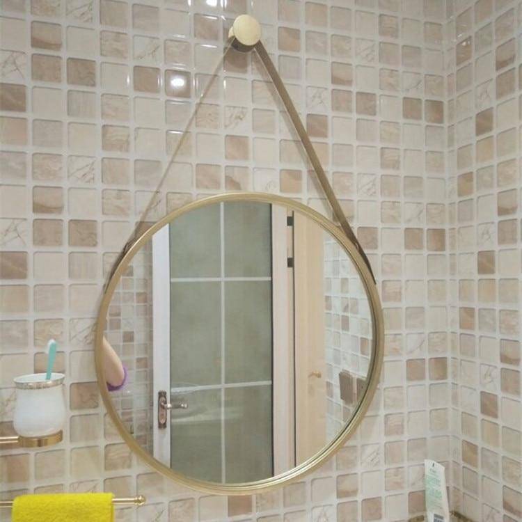 Personality round decorative wall mirror