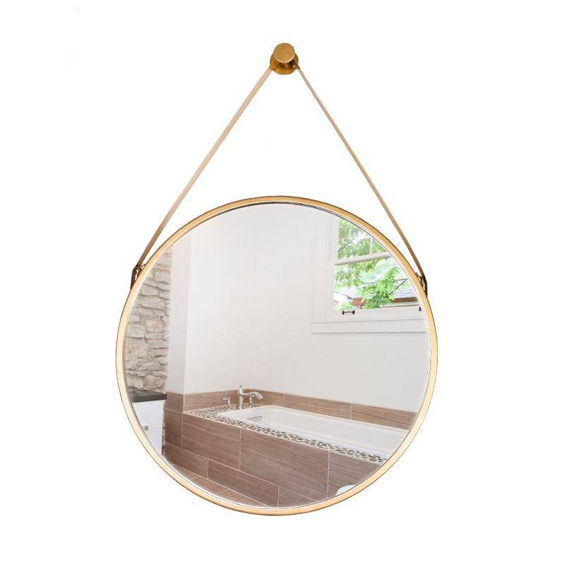 Personality round decorative wall mirror