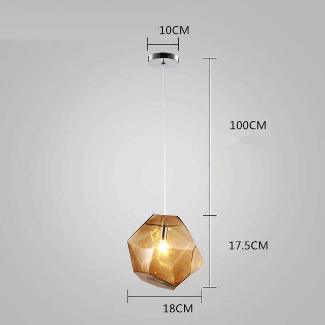 pendant light Colorful crystal design