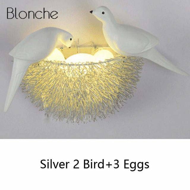 wall lamp LED bird's nest