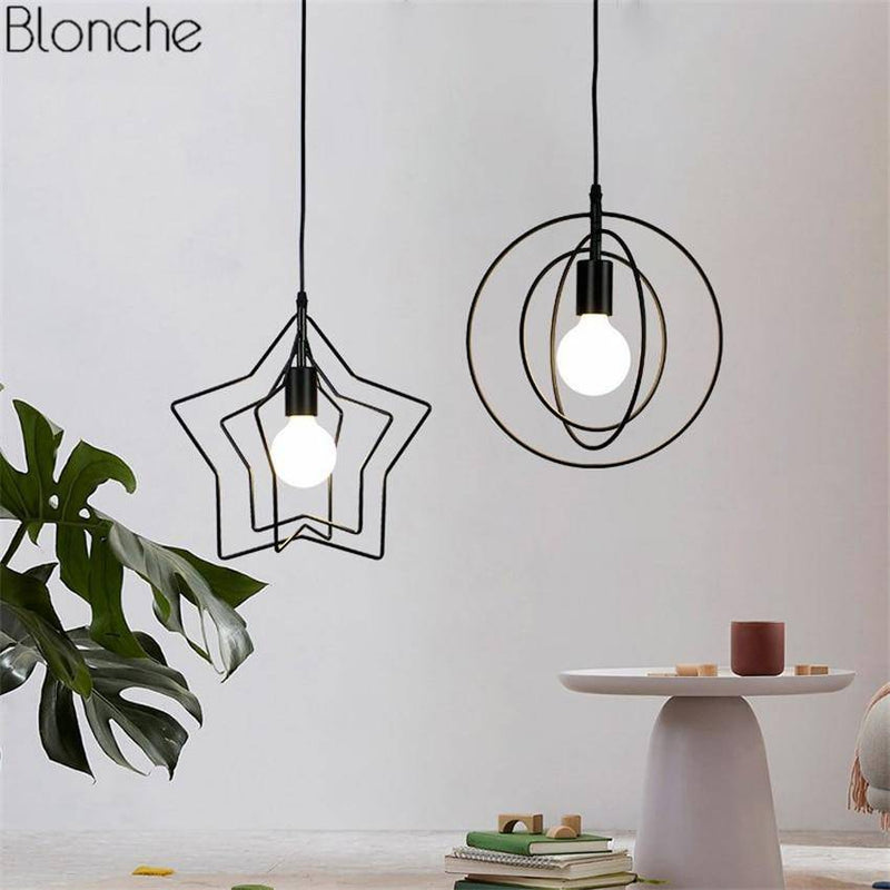 pendant light LED with several adjustable shapes