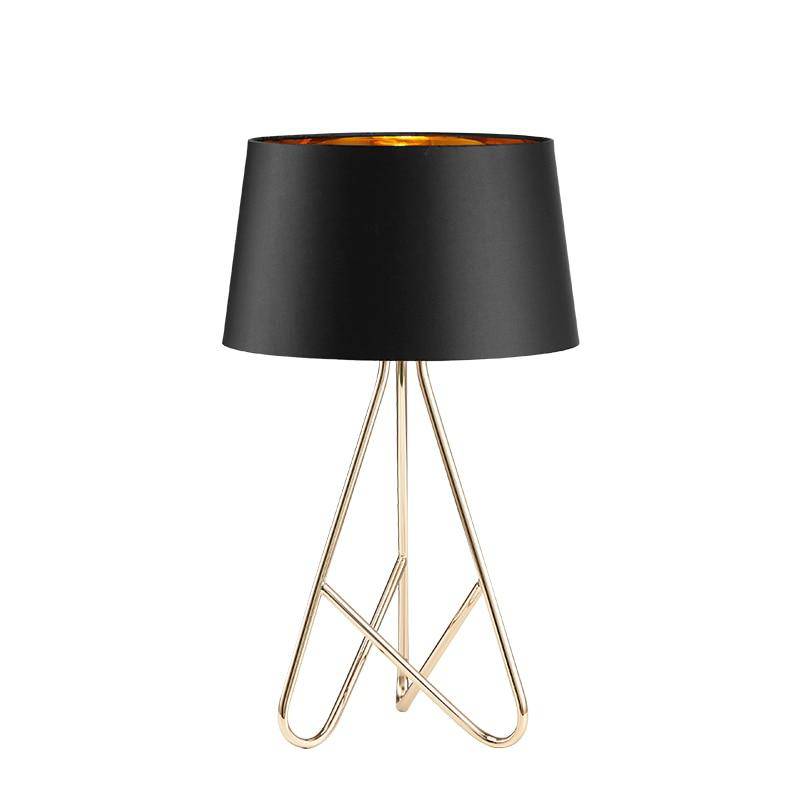 Lámpara de mesa design con pantalla y pies cromados Novedad