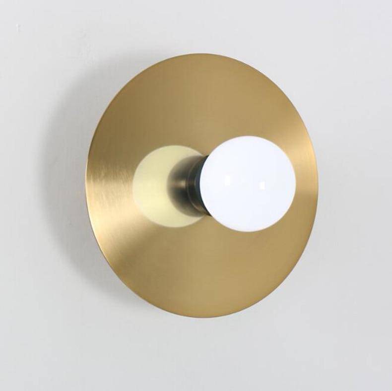 wall lamp LED round gold Art style