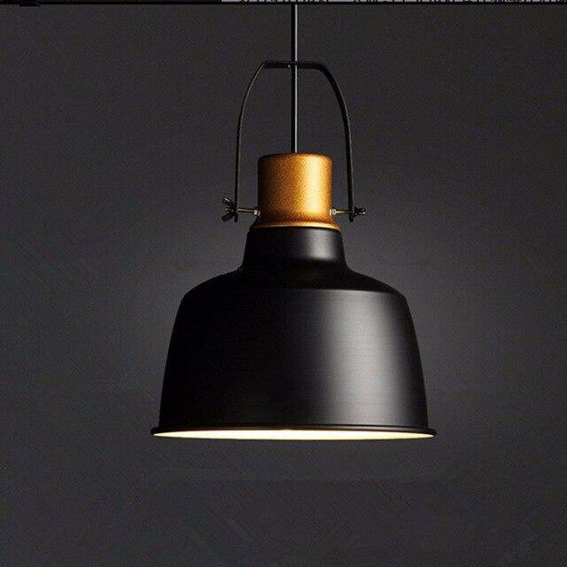 pendant light vintage black and gold aluminum