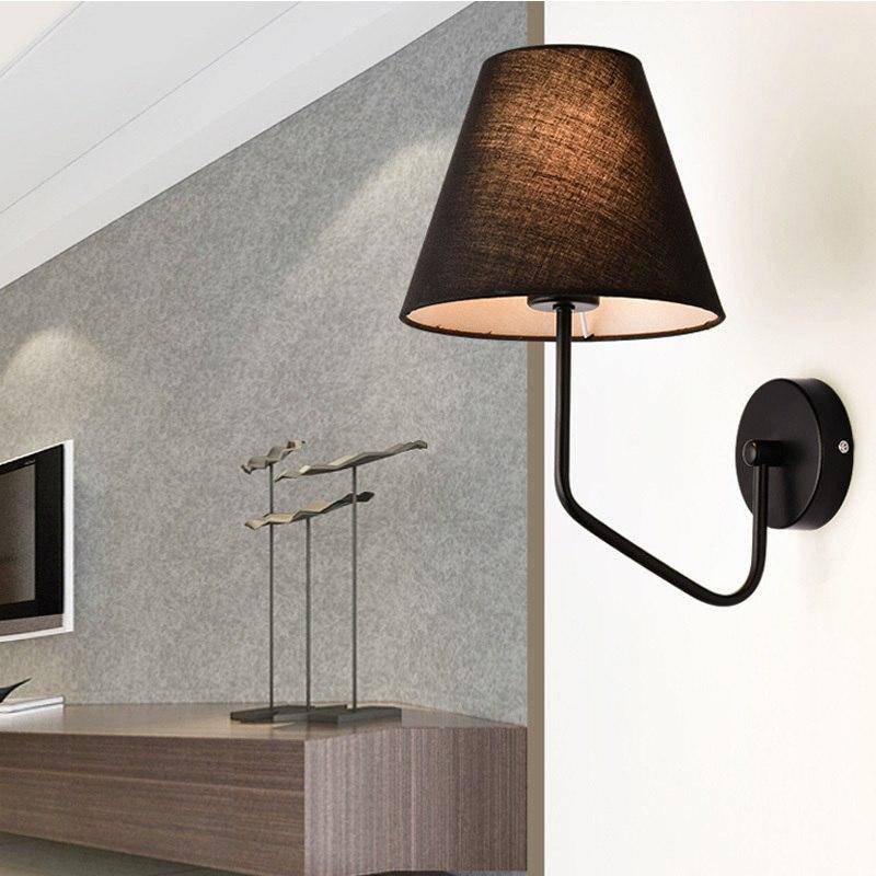 wall lamp wall with lampshade fabric Indoor