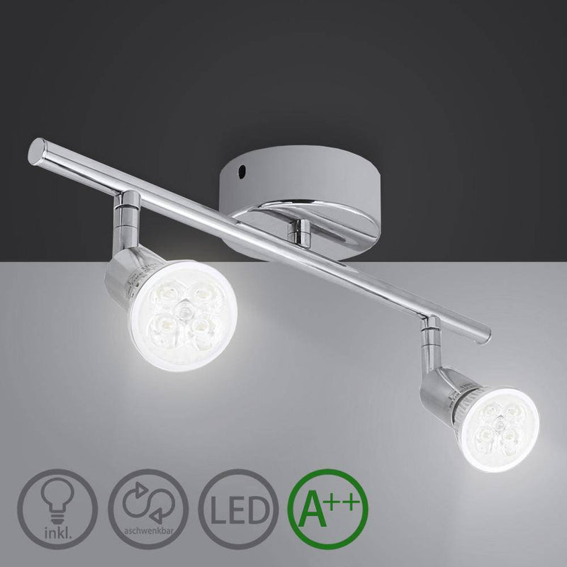 Chromium-plated ceiling light bar Spotlights Indoor