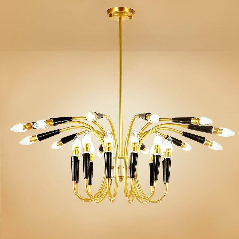 Lustre design bras arrondi doré Head