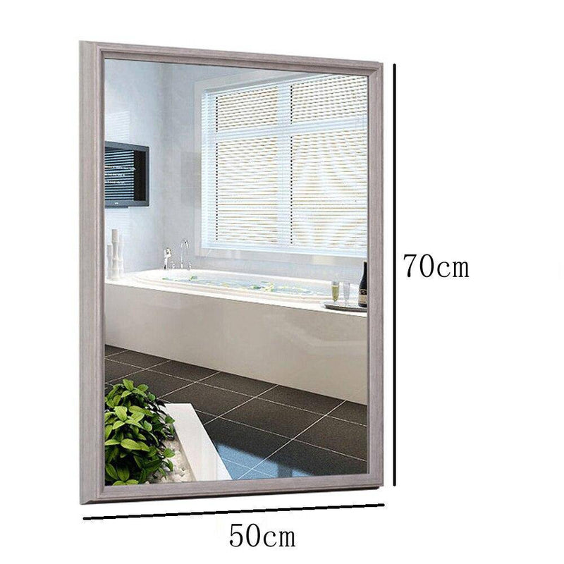 Retro industrial rectangular wall mirror (various colours)