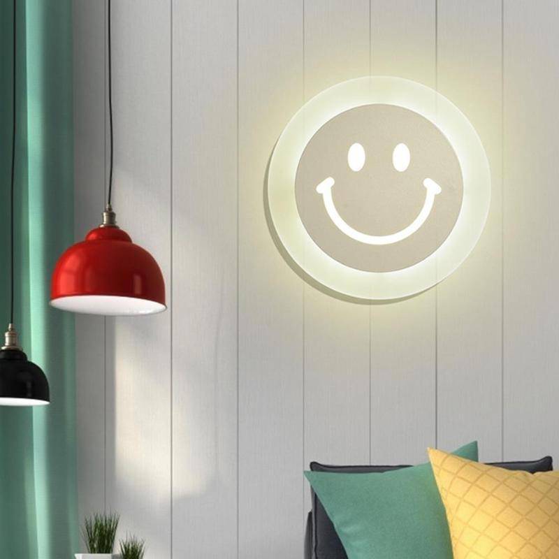 wall lamp modern smiley LED wall light