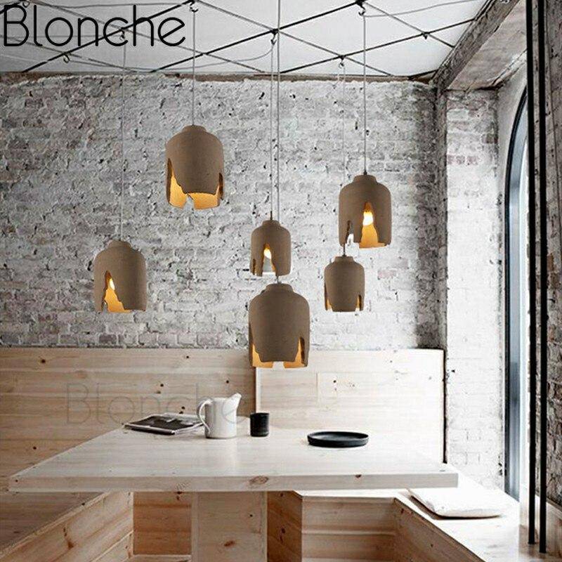 pendant light broken cement Retro