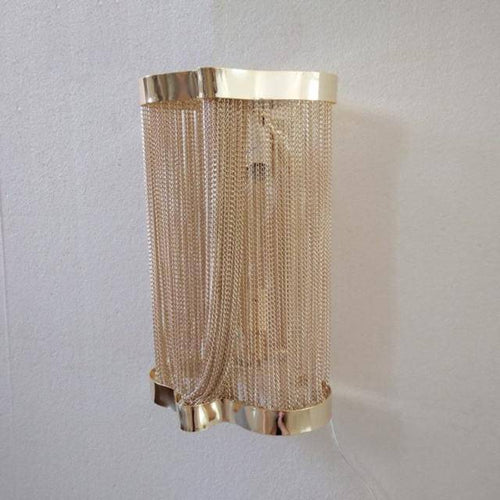 Lámpara de pared design con LED dorado en vidrio estilo Atlantis