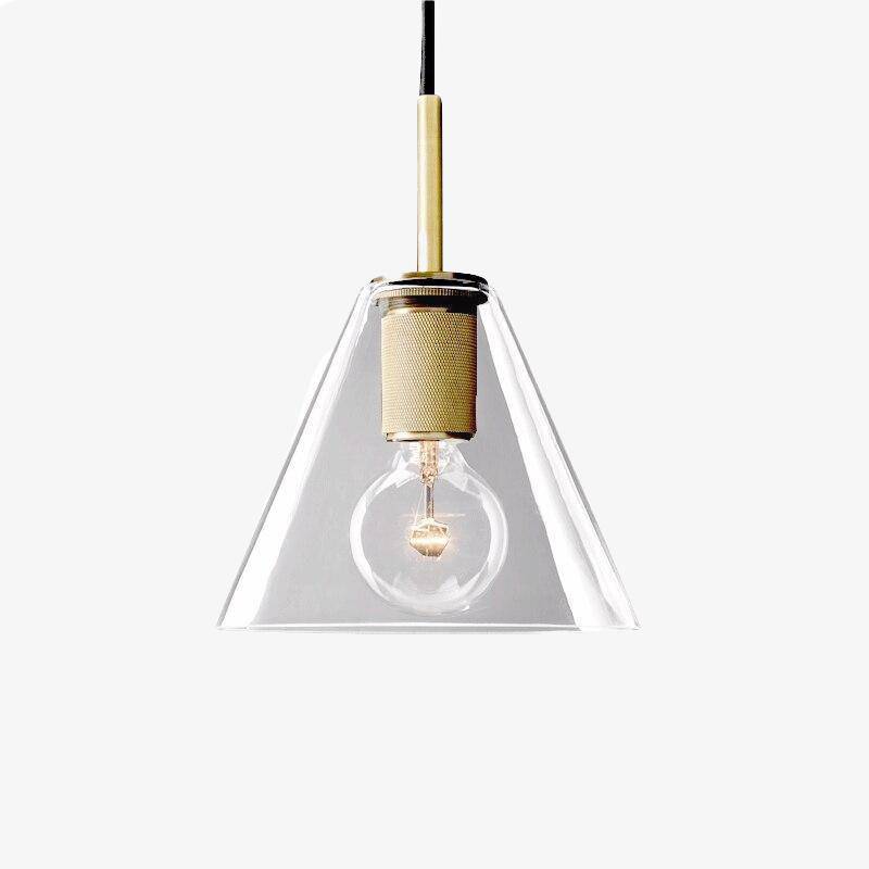 Lámpara de suspensión design LED de cristal redondeado en estilo loft industrial
