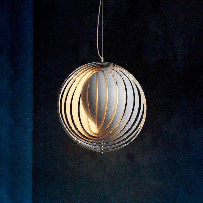 pendant light LED design with lampshade spherical loft style