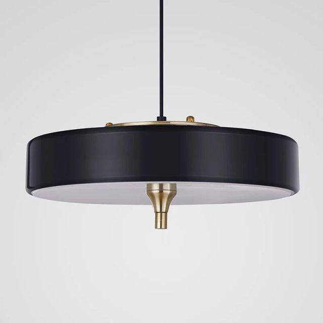 pendant light LED design with lampshade circular metal Juna style