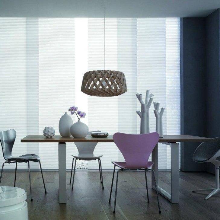 Lámpara de suspensión moderna jaula de madera con LED de estilo escandinavo