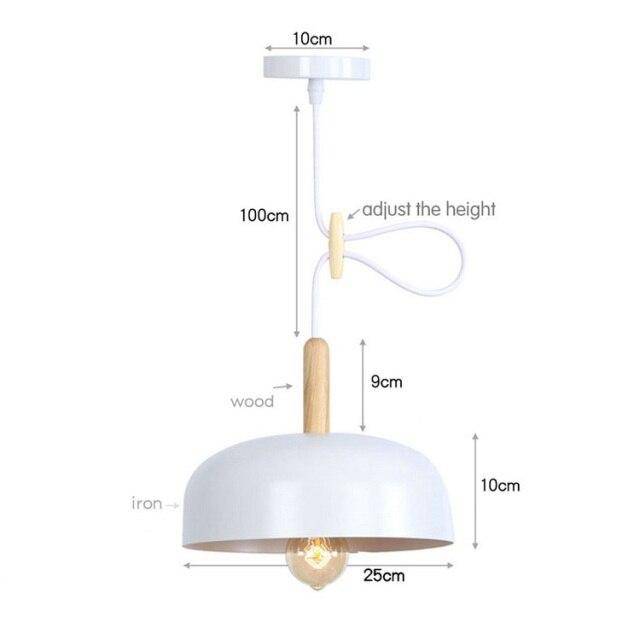 Lámpara de suspensión design LED con pantalla metálica de color Loft