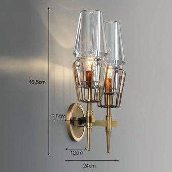 wall lamp modern LED wall design with triangular glass Sconce
