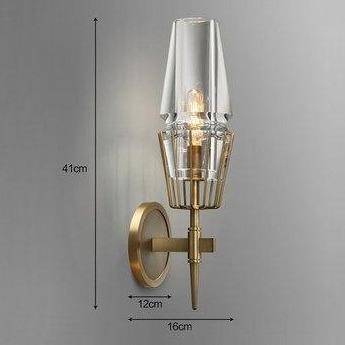 wall lamp modern LED wall design with triangular glass Sconce