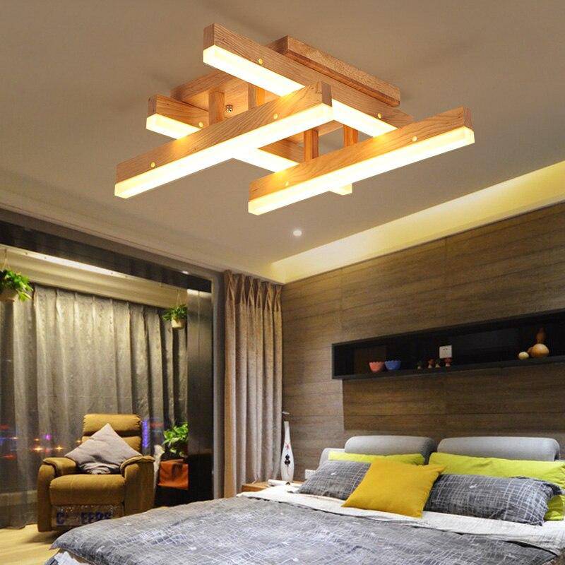 Lámpara de techo design LED en madera Light Loft