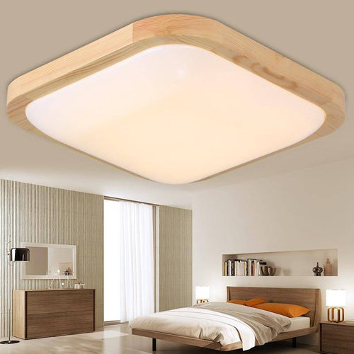 Lámpara de techo LED cuadrada Tatami con bordes redondeados