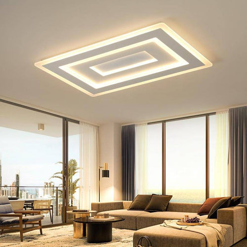 Rectangular modern LED ceiling light Mounted
