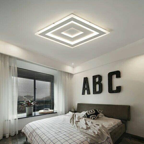 Rectangular modern LED ceiling light Mounted