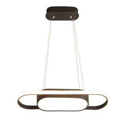 Lustre design à LED long 90cm et bords arrondis Dining