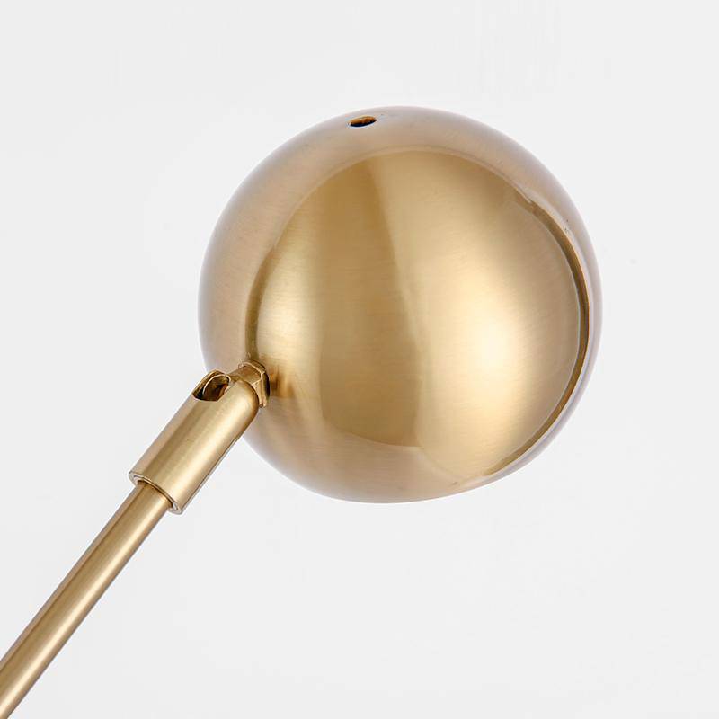 Floor lamp design gold rounded Designer