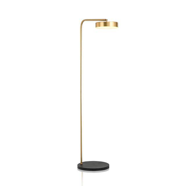 Floor lamp rounded gold design Study